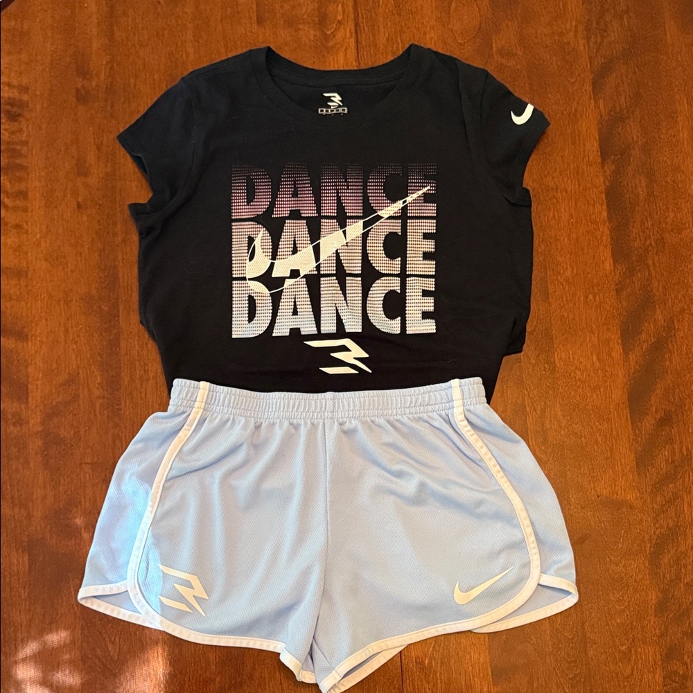 Nike Kids Matching Set - Black and Light Blue